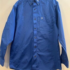 Ariat Men's Royal Blue Casual Button-Down Shirt